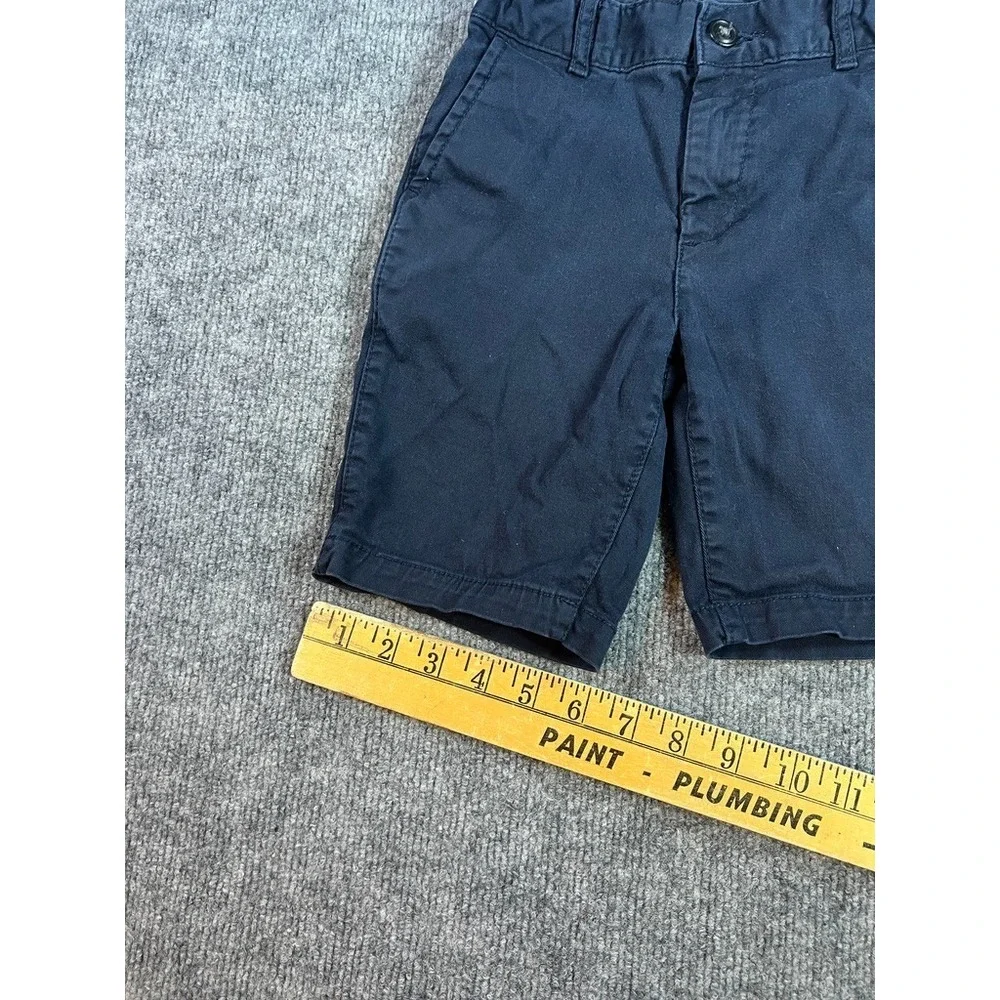 The Children's Place boys 6 navy chino shorts uniform classic prep minimalist